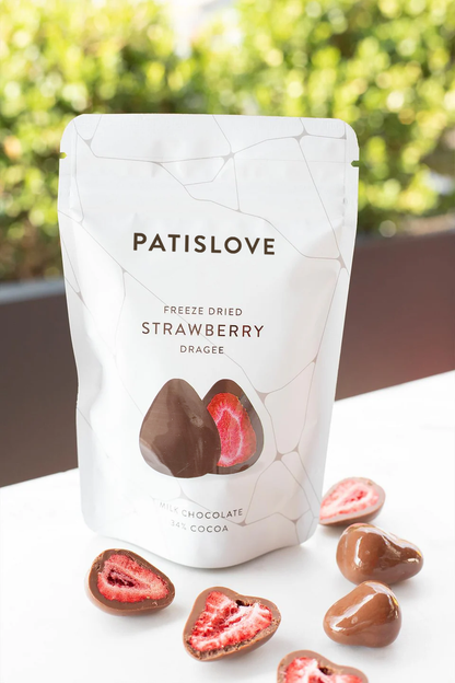Milk Chocolate Covered Freeze Dried Strawberry - Patislove
