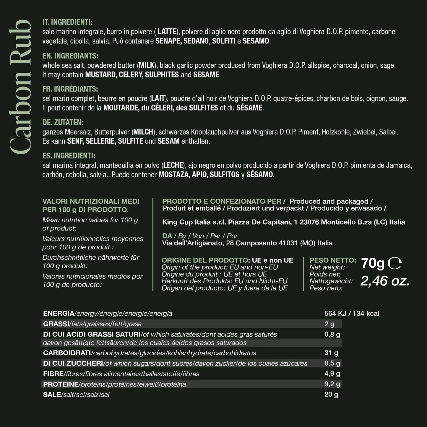 Carbon Rub - BBQ KING