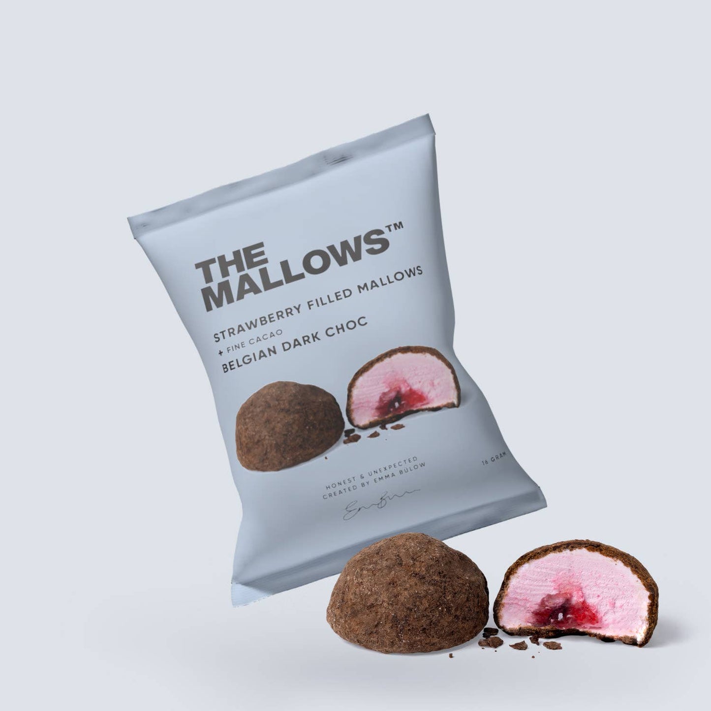 Strawberry filled Mallows & Dark chocolate- The Mallows