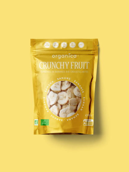 Organic freeze-dried bananas 100% pure fruit | Organica Food