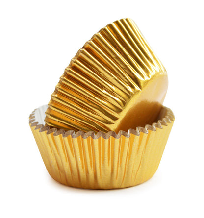48 Gold Cupcake Cases- Scrapcooking