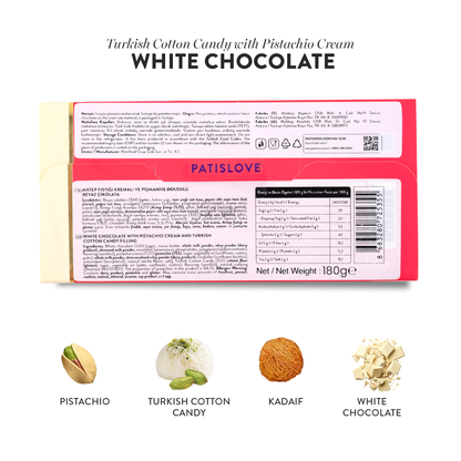 Angel’s Hair White Chocolate Pistachio & Cotton Candy - Patislove