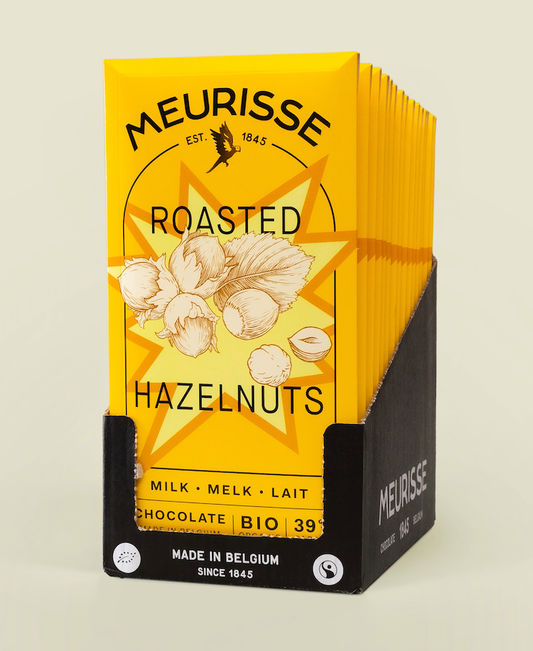 Organic Milk Chocolate & Roasted Hazelnuts - Meurisse