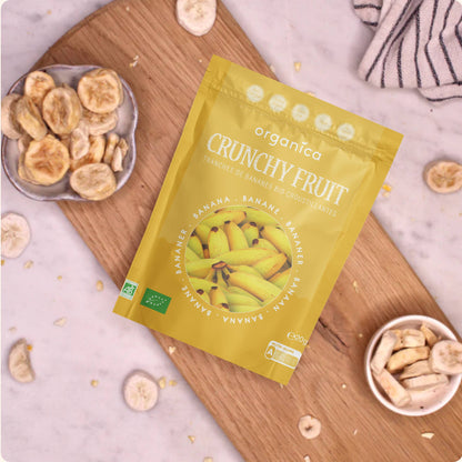 Organic freeze-dried bananas 100% pure fruit | Organica Food