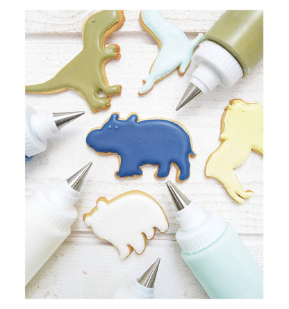 2 Squeeze Bottles & 2 Icing Piping Tips - Scrapcooking