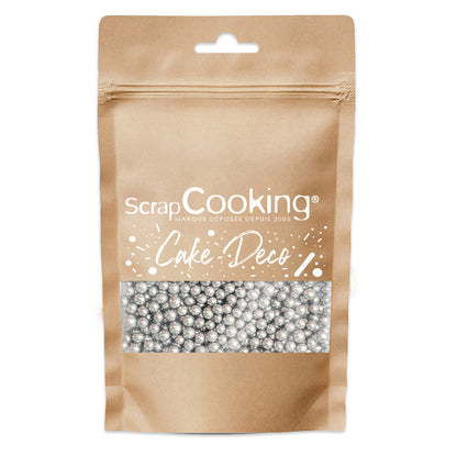 Silver Sugar Sprinkle Pearls Decos- Scrapcooking