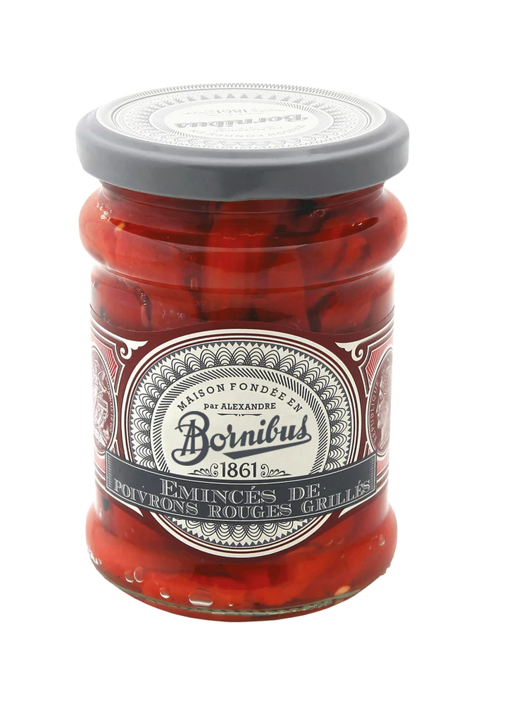ROASTED RED PEPPERS STRIPS - BORNIBUS