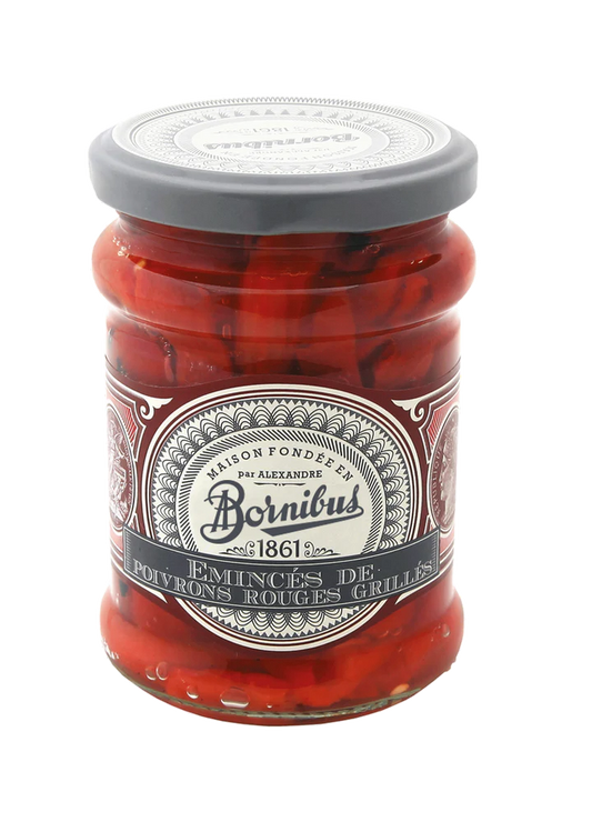 ROASTED RED PEPPERS STRIPS - BORNIBUS