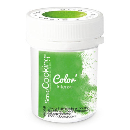Green Powdered Food Colouring - Scrapcooking
