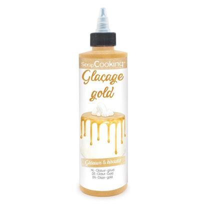 Gold Glaze Drip Cake - Scrapcooking