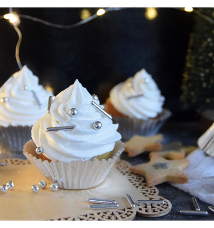 48 Silver Cupcake Cases- Scrapcooking
