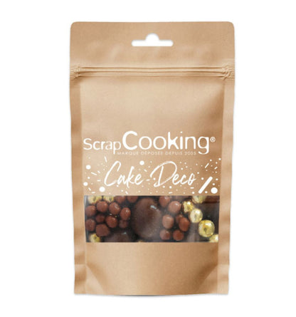 Deco Dark & Gold Choco Pearls- Scrapcooking
