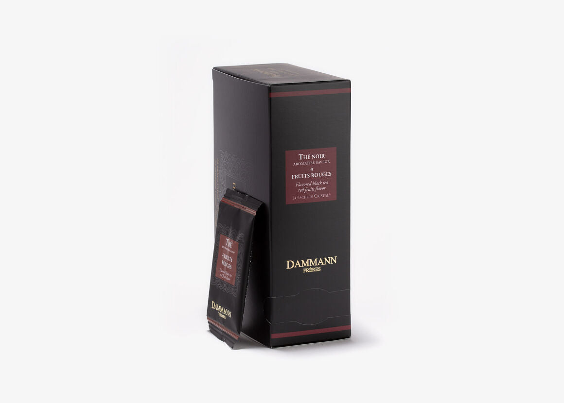 Red Fruits Black tea Crystal Sachets - Dammann Freres
