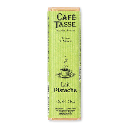 Milk chocolate filled with Pistachio Praliné - Café Tasse