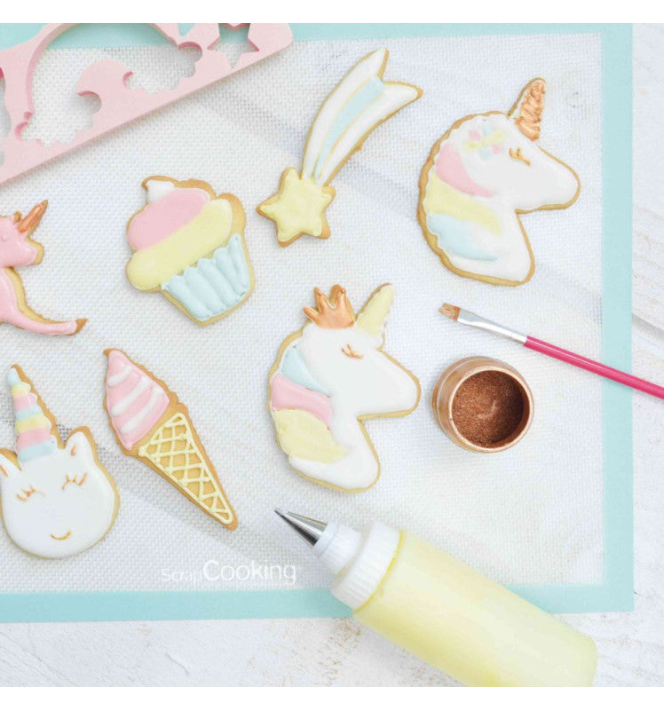 2 Squeeze Bottles & 2 Icing Piping Tips - Scrapcooking