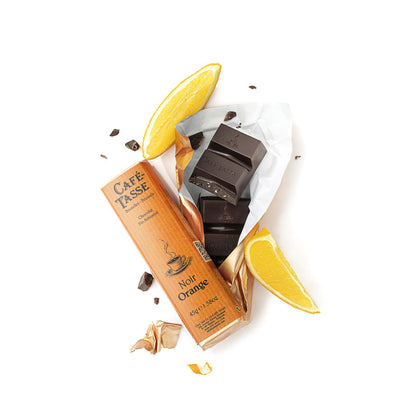 Dark Chocolate & Orange Peal- Café Tasse