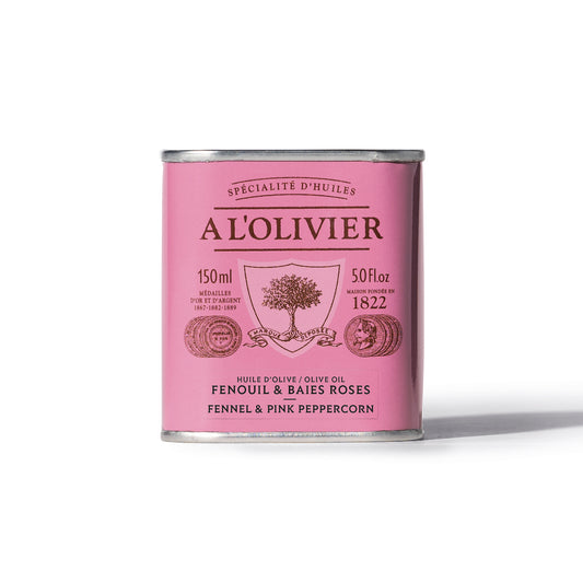Fennel & pink peppercorn aromatic olive oil - A l'Olivier