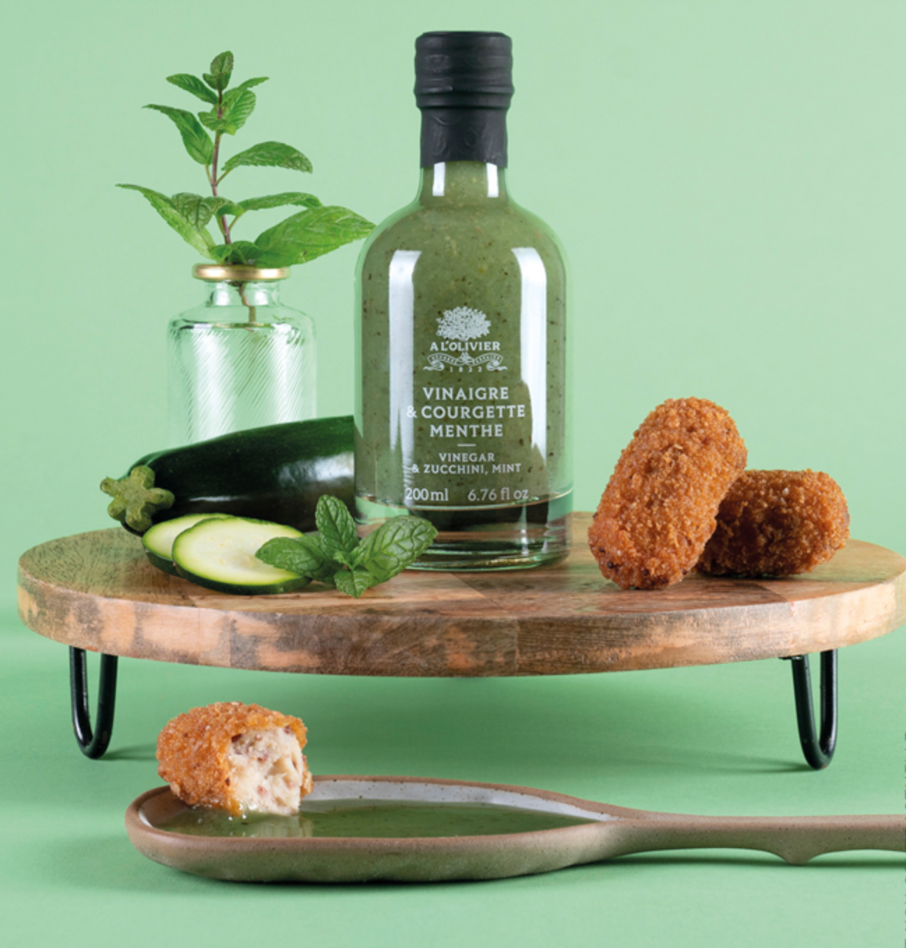 Zucchini & Mint Pulp Vinegar - A l'Olivier