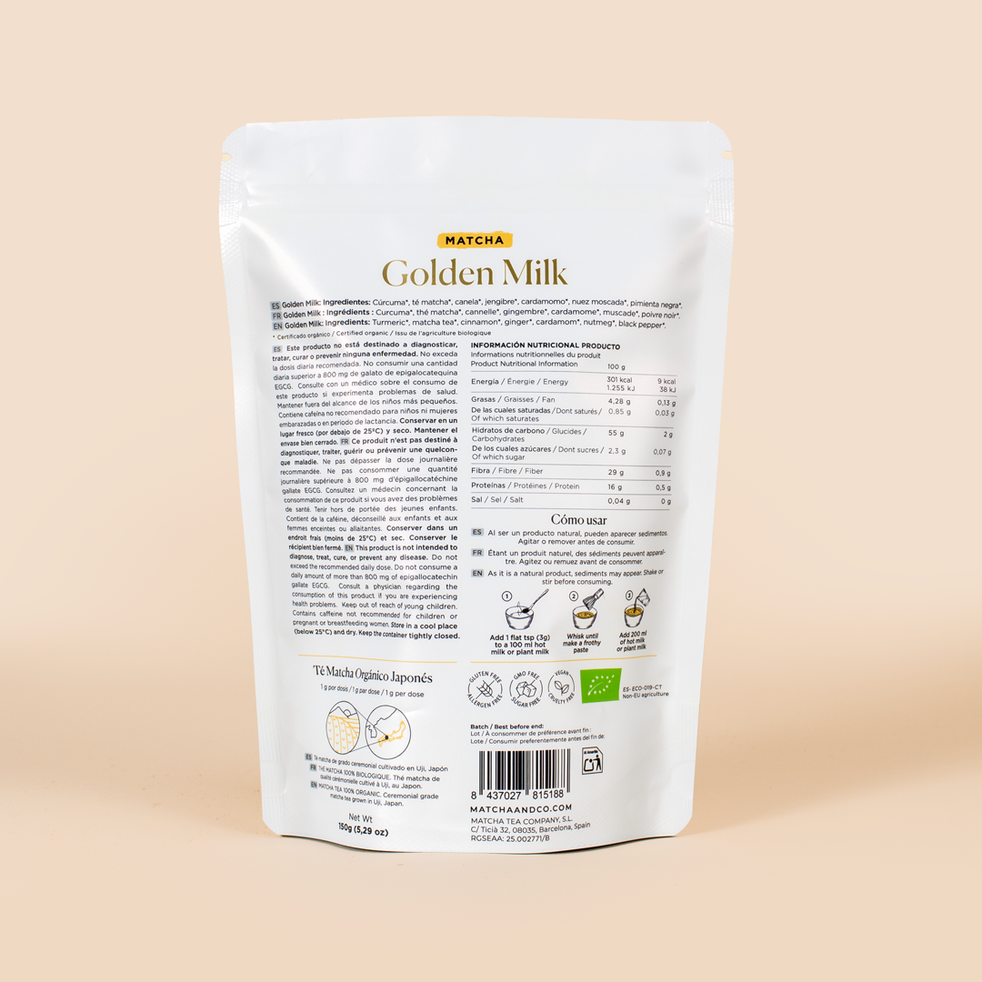 Organic Matcha Golden Milk - Matcha & CO