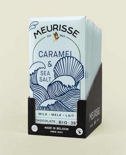 Organic Milk Chocolate with Caramel & Seasalt - Meurisse