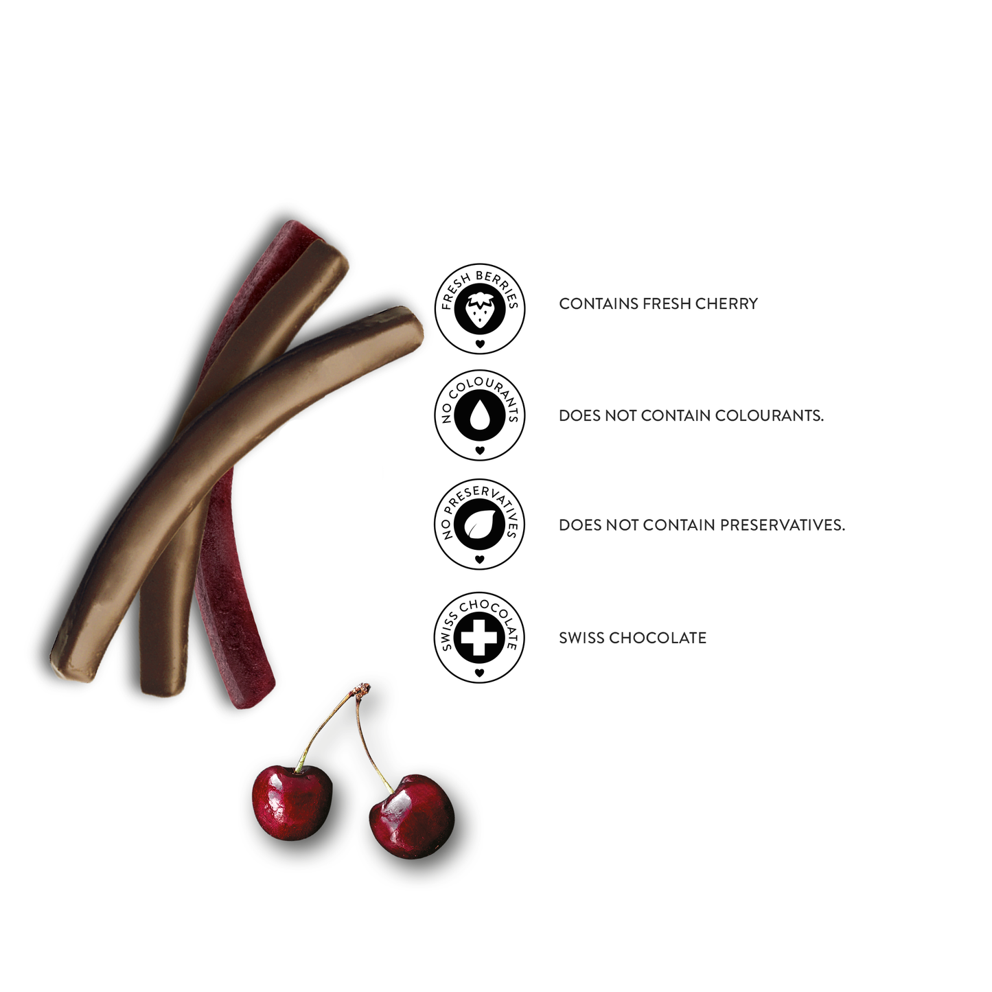 Cherry Stick Dark Chocolate - Patislove