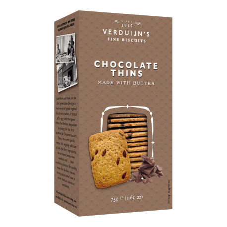 Thin biscuits with chocolate chips - Verduijn's