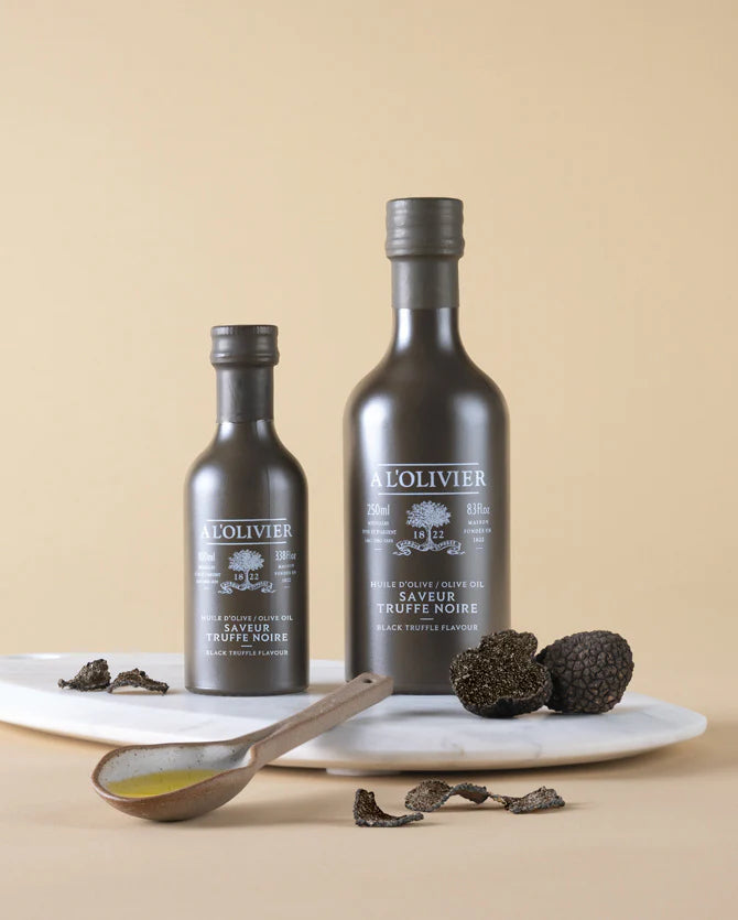 Black truffle flavour aromatic olive oil - A l'Olivier