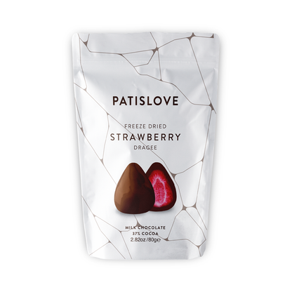 Milk Chocolate Covered Freeze Dried Strawberry - Patislove