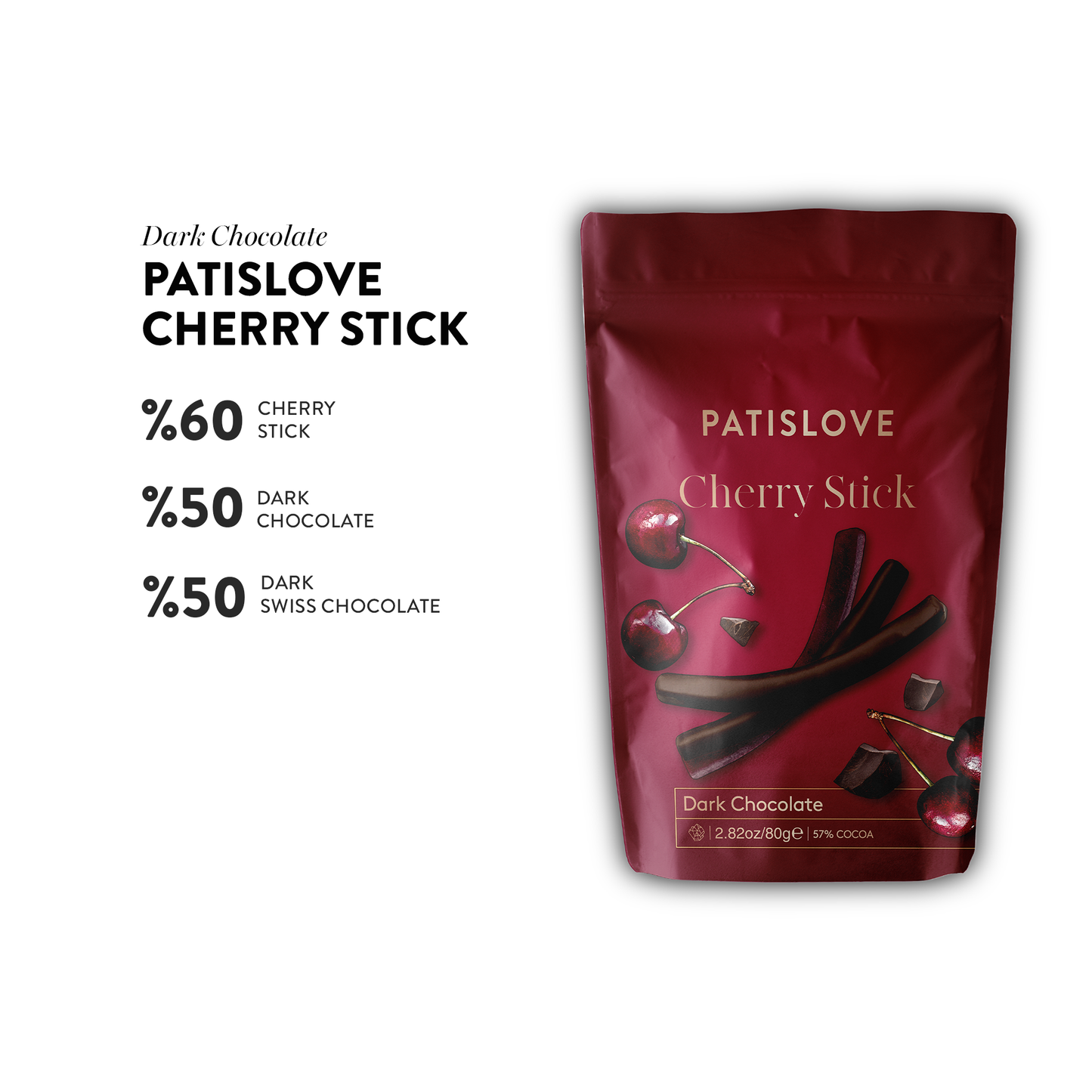 Cherry Stick Dark Chocolate - Patislove