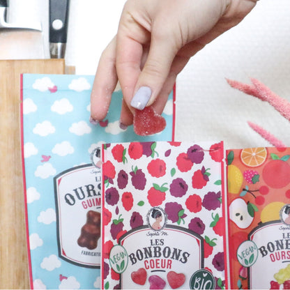 Organic Heart-Shaped Candies- Natural Fruit Flavors