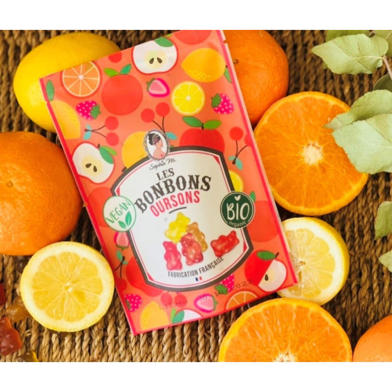 Organic Gummy Bears, Natural fruit Flavors - Sophie M