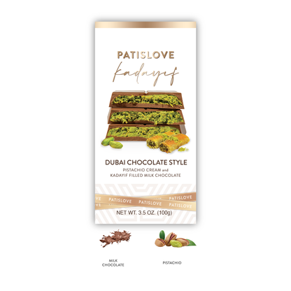 Pistachio & Kadayif Milk Chocolate - Patislove 100gr