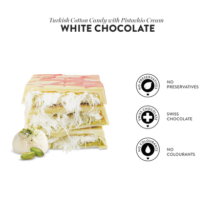 Angel’s Hair White Chocolate Pistachio & Cotton Candy - Patislove