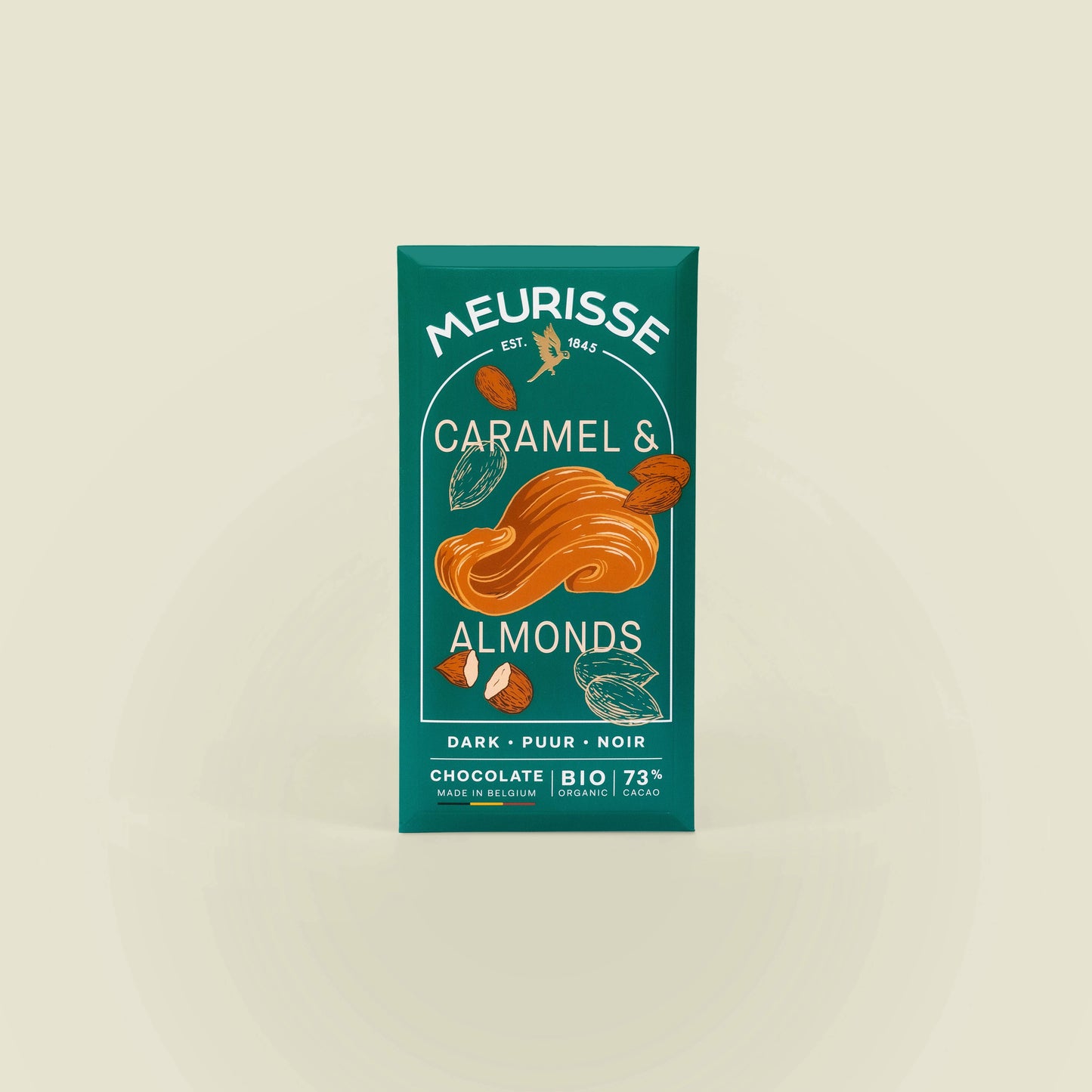 Organic Dark Chocolate & Caramelised Almonds - Meurisse