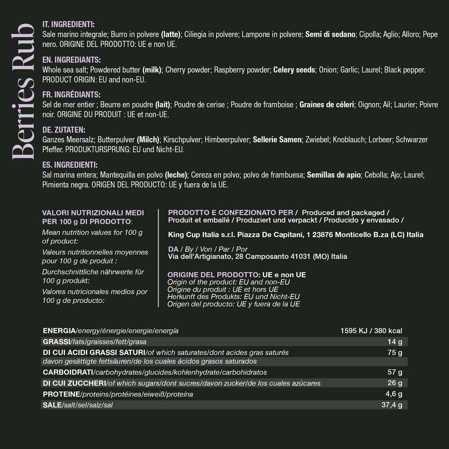 Berries Rub - BBQ KING