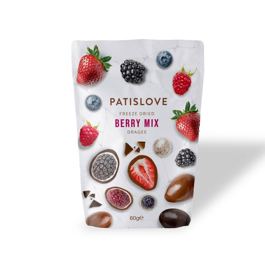 Berry Mix Chocolate Coated Freeze Dried Dragee - Patislove