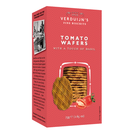 Tomato & Basil Cheesy Crackers- Verduijn's