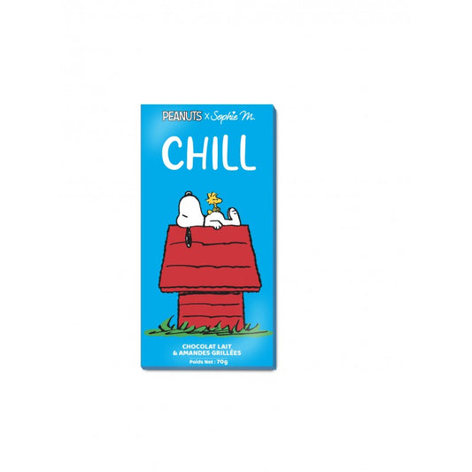 Snoopy - Milk Chocolate Bar with Roasted Almonds - CHILL