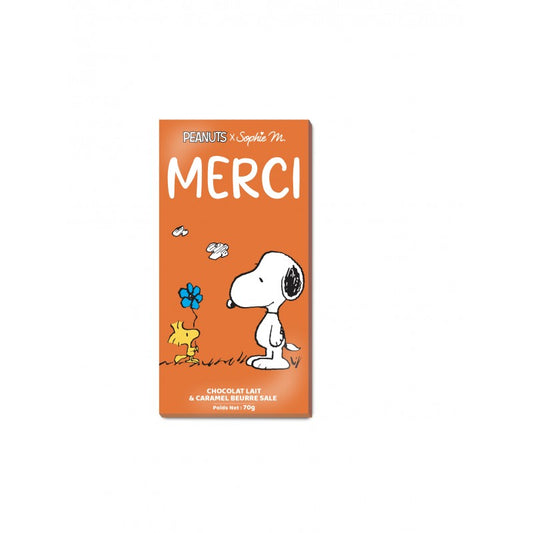 Snoopy - Salted Caramel Milk Chocolate Bar - THANK YOU