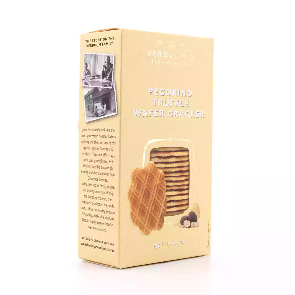 Pecorino Truffle Wafer Crackers - Verduijn's